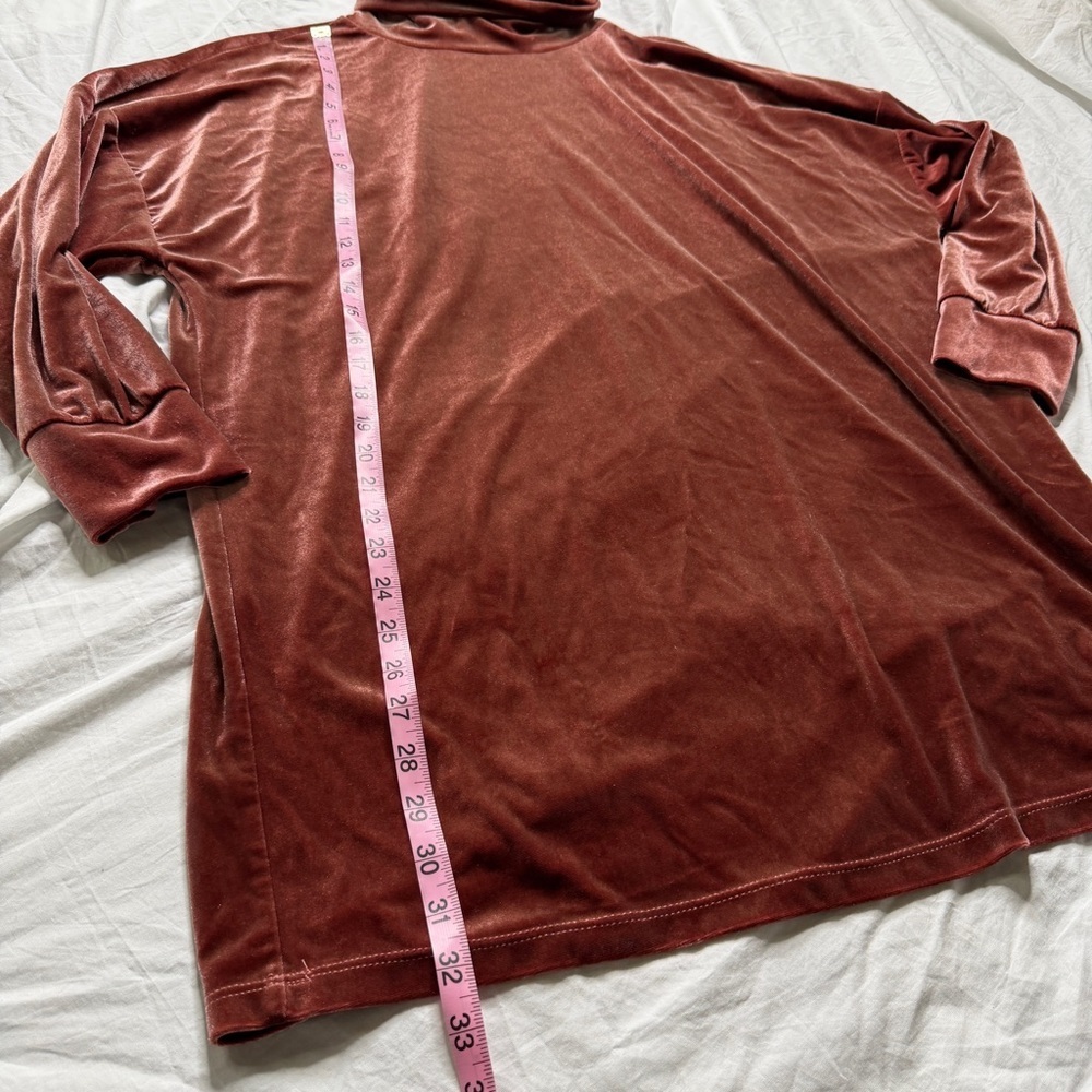 Urban Outfitters Velour Turtleneck Dress Batwing Sleeve Size M - Picture 5 of 7